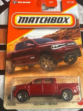 Matchbox 2023 RAM 1500 REV Toy Truck - Red